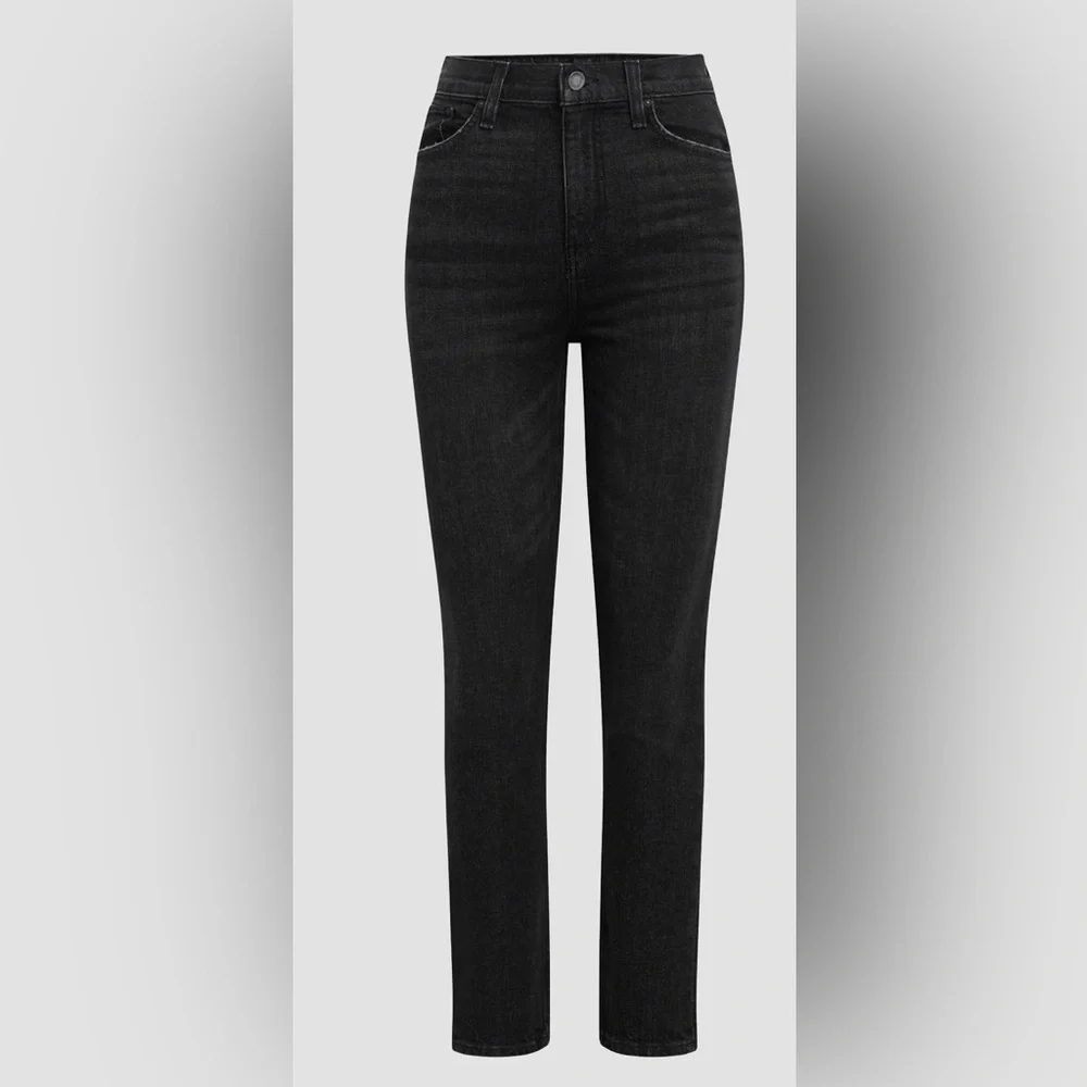 Hudson Jeans NWT SZ 25 Harlow Ultra High-Rise Cigarette Ankle Jean Faded Black - Picture 7 of 15